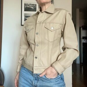 Helmut Lang Beige Jean Jacket
